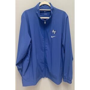 Nike AF Full Zip Windbreaker Jacket Mens XL Blue RN 56323 CA 05553